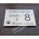 Naambord rvs 30 x 20 cm inox 304 Aanbieding