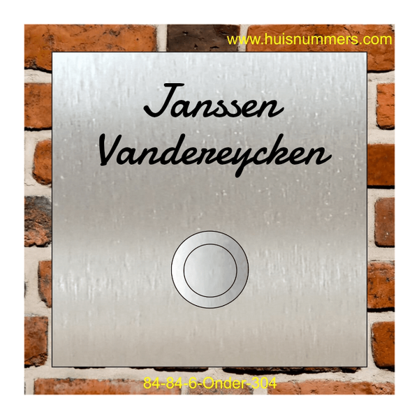 RVS Deurbel Voordeur Online Ontwerpen Onder