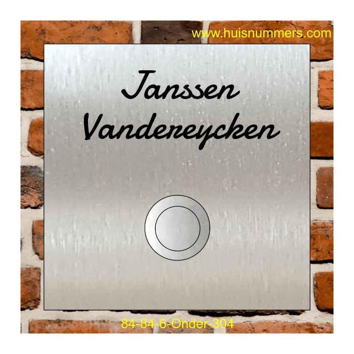 RVS Deurbel Voordeur Online Ontwerpen Onder