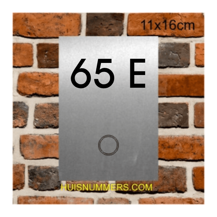 RVS Naamplaat met Deurbel onder Ontwerpen 110x160 mm