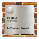 INOX - RVS Deurbel Voordeur Online Ontwerpen Linksboven