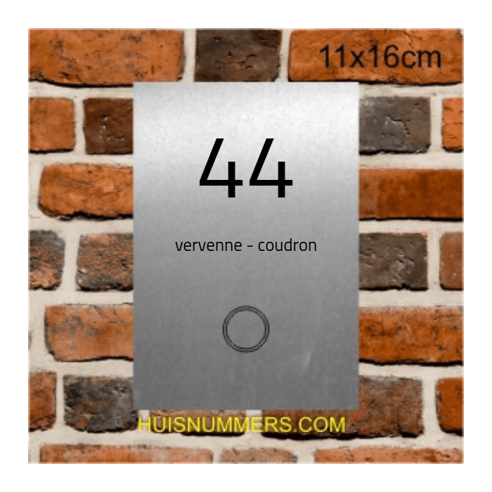 RVS Naamplaat met Deurbel onder Ontwerpen 110x160 mm