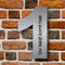Huisnummers design cijfers rvs groot 20cm huisnummer 1 met Tekst Namen Voordeur Online Ontwerp